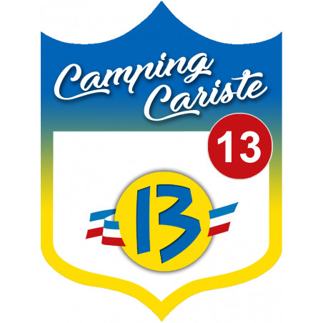 Campingcariste Rhône 13 - 20x15cm - Autocollant(sticker)