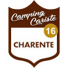 Camping car Charente 16 - 15x11.2cm - Autocollant(sticker)