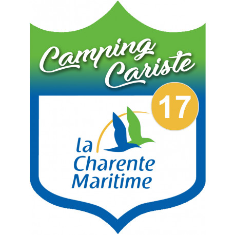 Campingcariste Charente Maritime 17 - 20x15cm - Autocollant(sticker)