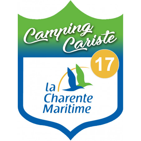 Campingcariste Charente Maritime 17 - 15x11.2cm - Autocollant(sticker)