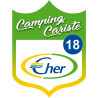 Campingcariste Cher 18 - 10x7.5cm - Sticker/autocollant