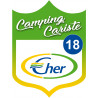 Campingcariste Cher 18 - 15x11.2cm - Autocollant(sticker)
