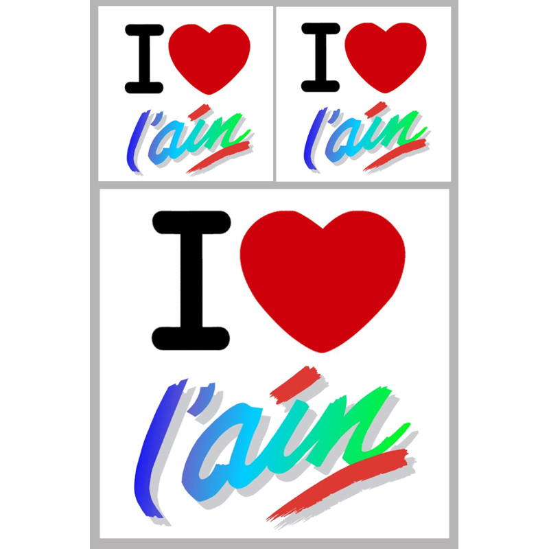Ain (01) - 1fois 10cm - 2fois 5cm - Sticker/autocollant