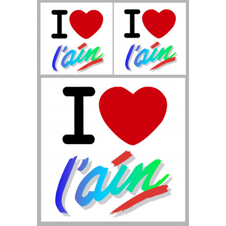 Ain (01) - 1fois 10cm - 2fois 5cm - Autocollant(sticker)