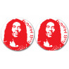 Bob Marley (2 stickers de 10cm) - Autocollant(sticker)
