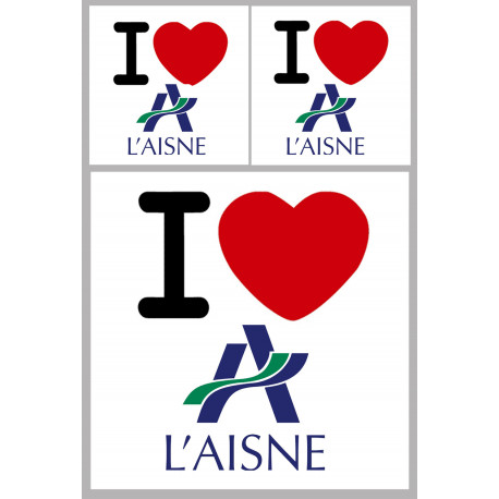 Aisne (02) - 1fois 10cm - 2fois 5cm - Autocollant(sticker) Aisne (02) - 1fois 10cm - 2fois 5cm - Autocollant(sticker)
