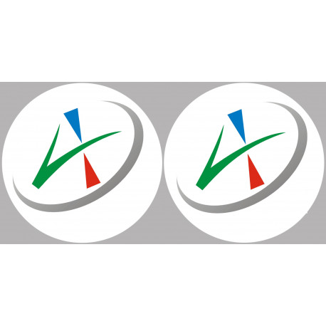 Département de L'Allier 03  - 2 autocollants logo - Autocollant(sticker)