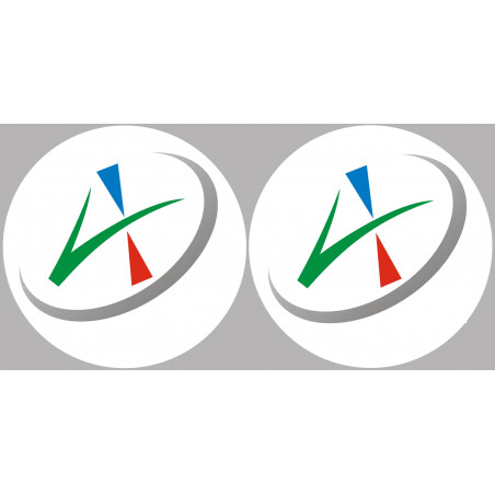 Département de L'Allier 03  - 2 autocollants logo - Autocollant(sticker)