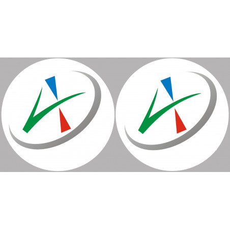 Allier  - 2fois 10cm - Autocollant(sticker)
