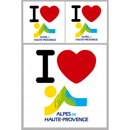 Alpes de Haute-Provence (04) - 1fois 10cm - 2fois 5cm - Autocollant(sticker)