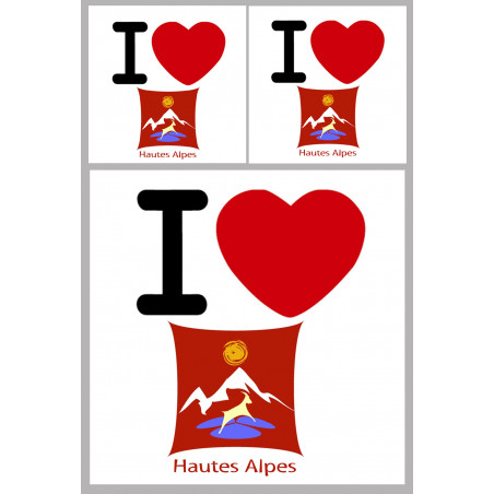 Hautes Alpes (05) - 1fois 10cm - 2fois 5cm - Autocollant(sticker)