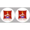 Les Hautes Alpes 05  - 2x10cm - Sticker/autocollant