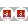 Département Les Hautes Alpes 05  - 2x10cm - Autocollant(sticker)