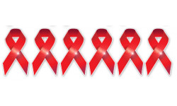 Autocollant (sticker):  soutien contre le sida 3