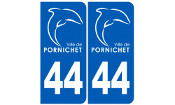 immatriculation 44 Pornichet - Autocollant(sticker)