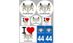 Guérande - 8 autocollants variés - Autocollant(sticker)