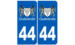 immatriculation 44 Guérande - Autocollant(sticker)