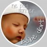 sticker / Autocollant : ne pas sonner bébé dort style 2 - 15cm - Autocollant(sticker)