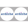 Département l'Ardèche 07  - 2x10cm - Autocollant(sticker)
