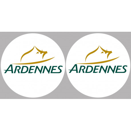 Département Ardennes 08  - 2 autocollants logo - Autocollant(sticker)