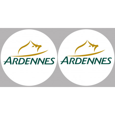 Département Ardennes 08  - 2 autocollants logo - Autocollant(sticker)