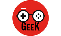 Geek manette de jeu - 10cm - Autocollant(sticker)