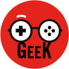 Geek manette de jeu - 10cm - Autocollant(sticker)