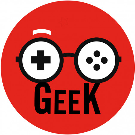 Geek manette de jeu - 15cm - Autocollant(sticker)