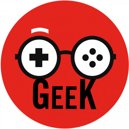 Geek manette de jeu - 20cm - Autocollant(sticker)