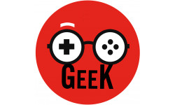 Geek manette de jeu - 5cm - Autocollant(sticker)