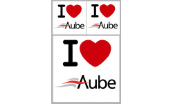 Aube (10) - 1fois 10cm - 2fois 5cm - Autocollant(sticker)