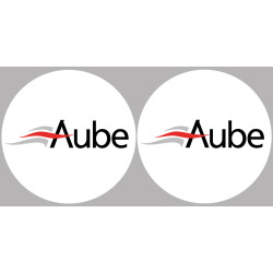 Aube 10  - 2 logos de 10cm - Sticker/autocollant