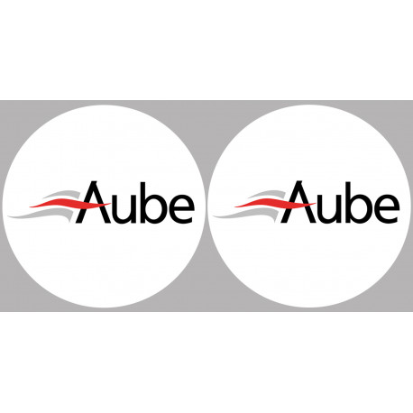 Département Aube 10 - 2 logos de 10cm - Autocollant(sticker) Département Aube 10 - 2 logos de 10cm - Autocollant(sticker)