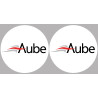 Aube 10  - 2 logos de 10cm - Sticker/autocollant