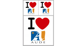 Aude (11) - 1fois 10cm - 2fois 5cm - Autocollant(sticker)