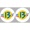 Département Les Bouches du Rhône 13  - 2 logos de 10cm - Autocollant(sticker)