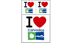 Calvados (14) - 1fois 10cm - 2fois 5cm - Autocollant(sticker)