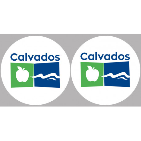 Département Calvados 14 - 2 logos - 10cm - Autocollant(sticker) Département Calvados 14 - 2 logos - 10cm - Autocollant(sticker)