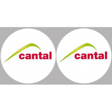 Département Cantal 15 - 2 logos de 10cm - Autocollant(sticker) Département Cantal 15 - 2 logos de 10cm - Autocollant(sticker)