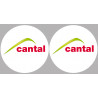 Département Cantal 15  - 2 logos de 10cm - Autocollant(sticker)