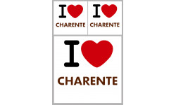 Charente (16) - 1fois 10cm - 2fois 5cm - Autocollant(sticker)