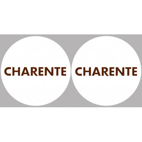 Département La Charente 16  - 2 x 10cm - Autocollant(sticker)