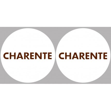 Département La Charente 16 - 2 x 10cm - Autocollant(sticker) Département La Charente 16 - 2 x 10cm - Autocollant(sticker)