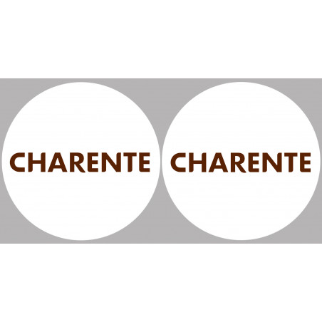 Département La Charente 16  - 2 x 10cm - Autocollant(sticker)