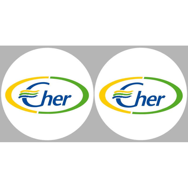 Le Cher 18  - 2fois 10cm - Sticker/autocollant