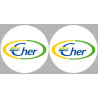 Département Le Cher 18  - 2 logos de 10cm - Autocollant(sticker)