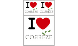 Corrèze (19) - 1fois 10cm - 2fois 5cm - Autocollant(sticker)