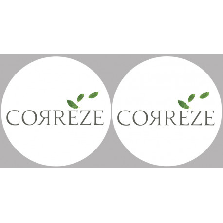 Département La Corrèze 19 - 2fois 10cm - Autocollant(sticker)