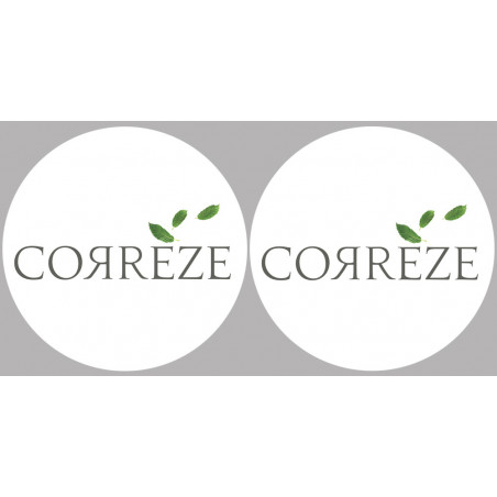Département La Corrèze 19 - 2fois 10cm - Autocollant(sticker)