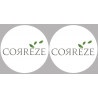 Département La Corrèze 19 - 2fois 10cm - Autocollant(sticker)